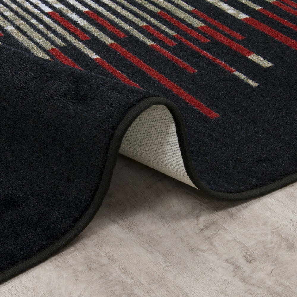First Take Nightlife 10'9" x 13'2" Area Rug in Color Garnet