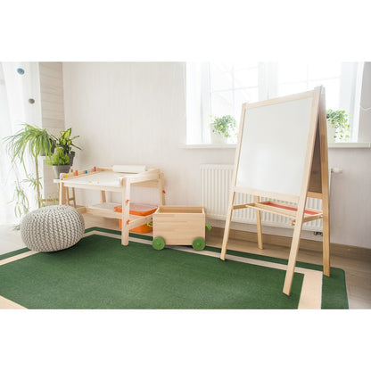 Kid Essentials Portrait 10'9" x 13'2" Area Rug in Color Greenfield