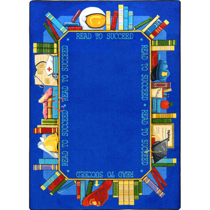 Kid Essentials Read to Succeed 10'9" x 13'2" Area Rug in Color Multi
