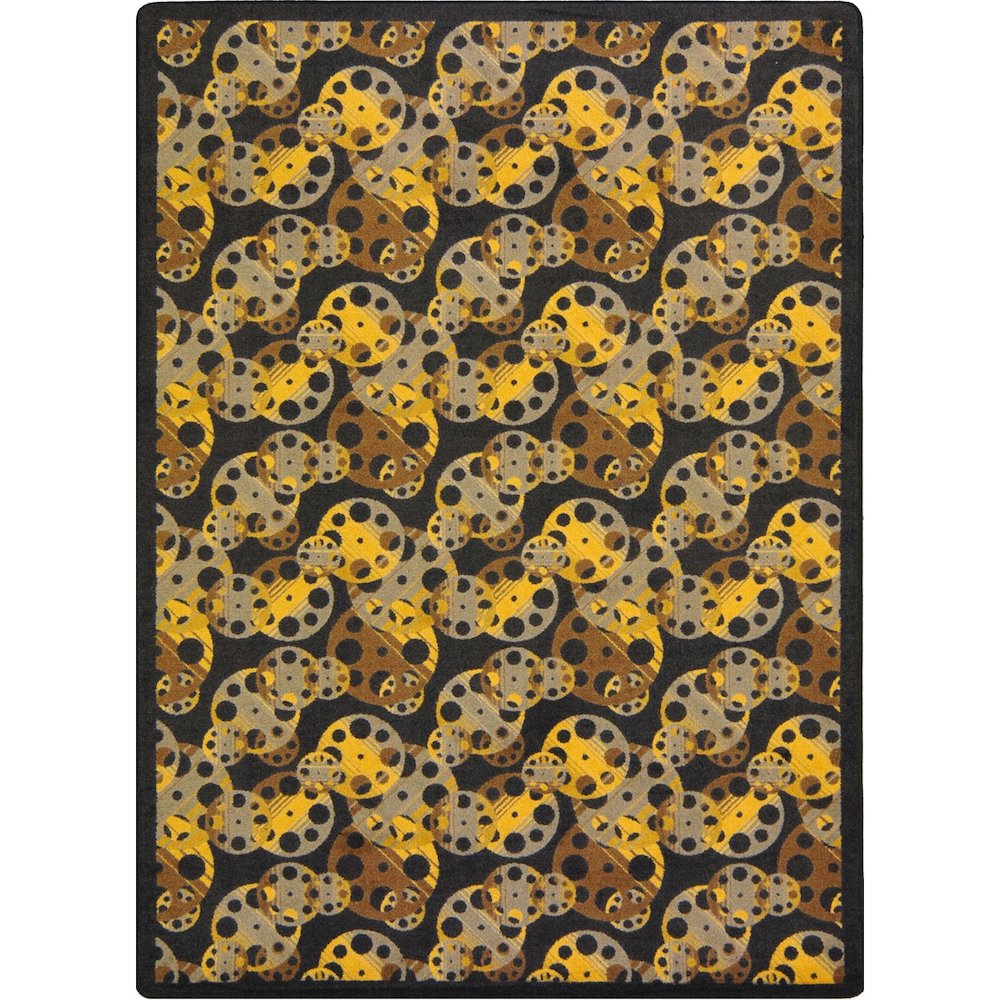 Any Day Matinee Reeling 10'9" x 13'2" Area Rug in Color Brown