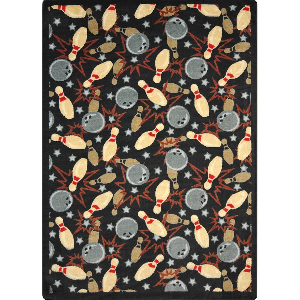 Games People Play Retro Bowl 10'9" x 13'2" Area Rug in Color Midnight