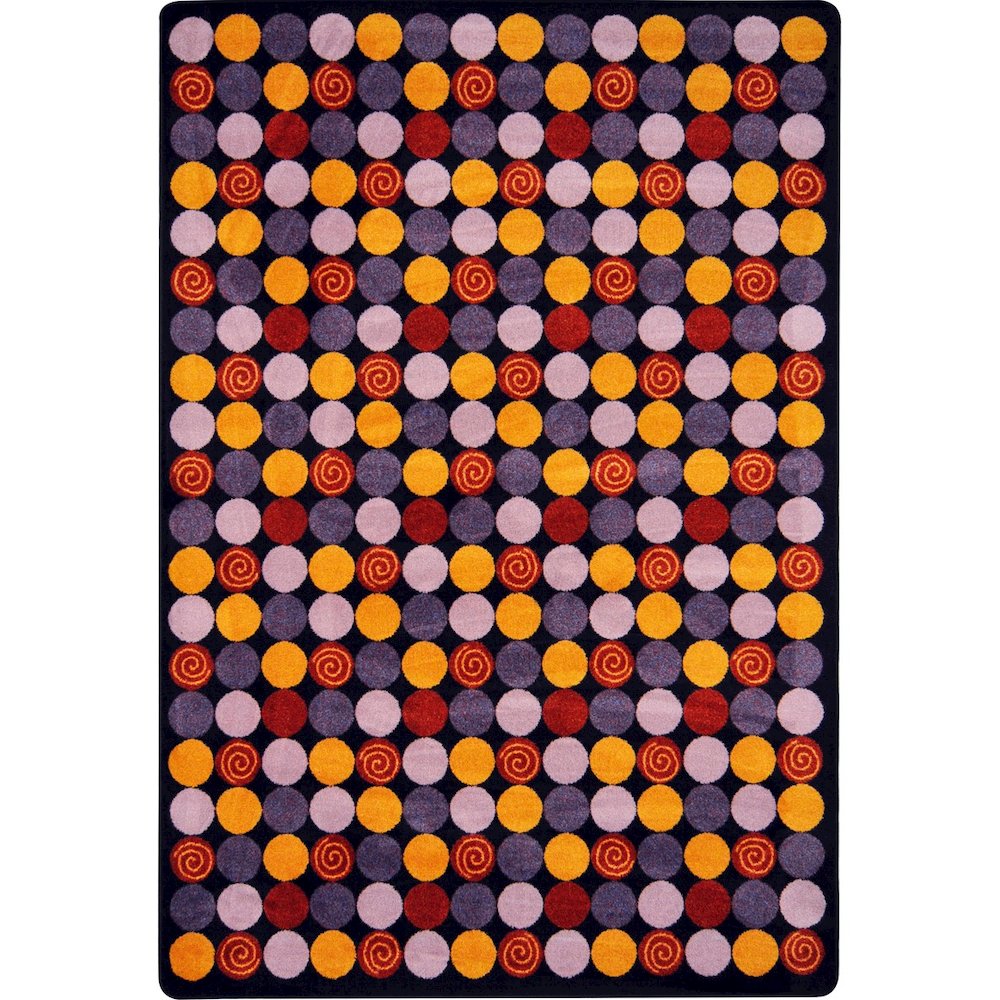 Kid Essentials Roundabout 10'9" x 13'2" Area Rug in Color Plum