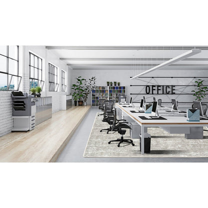 WorkSpace Stretched Thin 10'9" x 13'2" Area Rug in Color Dove