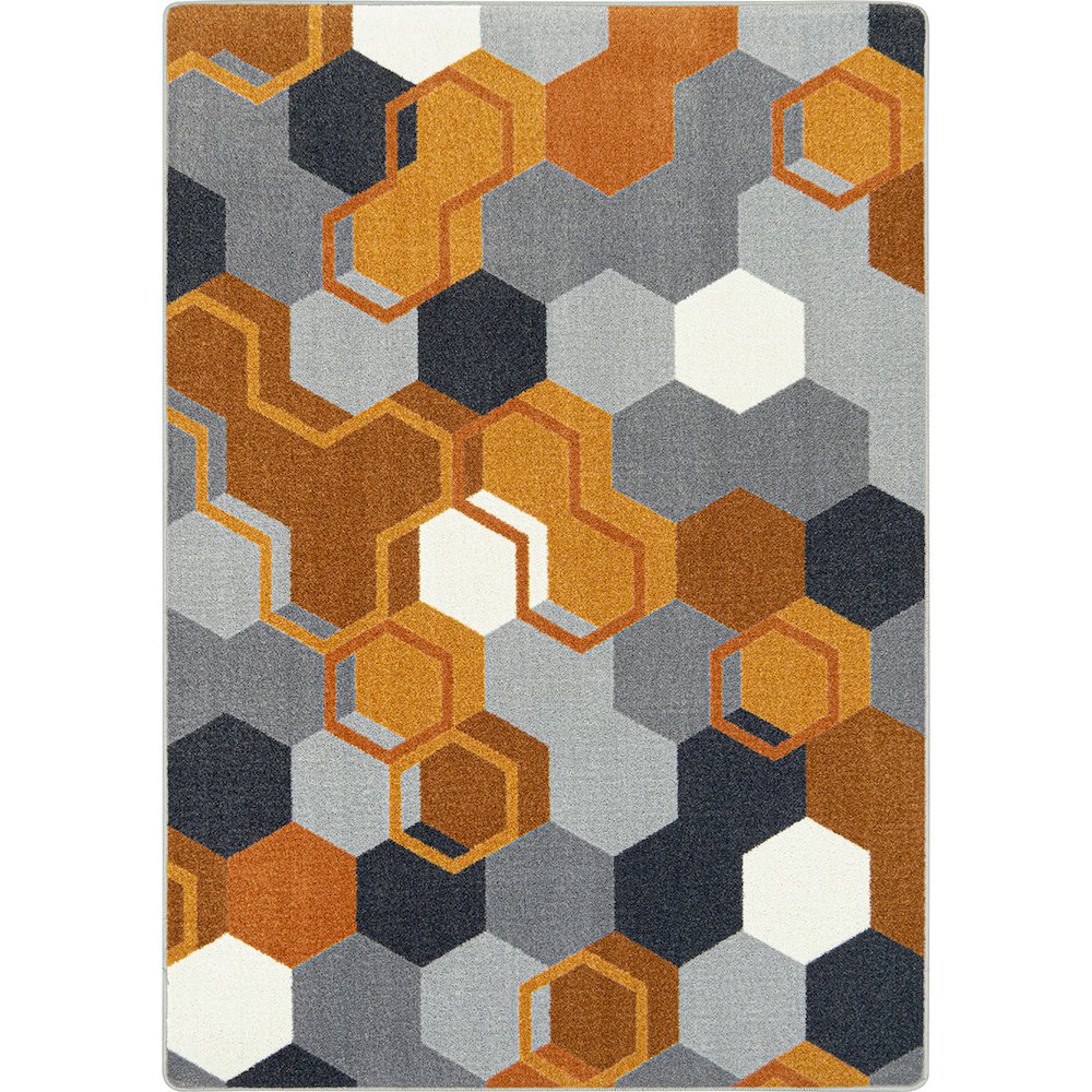 Kid Essentials Team Up 3'10" x 5'4" Area Rug in Color Orange