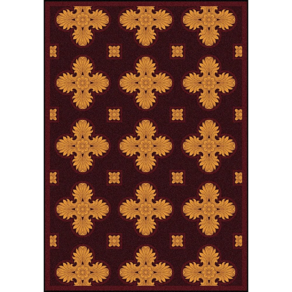 Any Day Matinee Tivoli 10'9" x 13'2" Area Rug in Color Burgundy