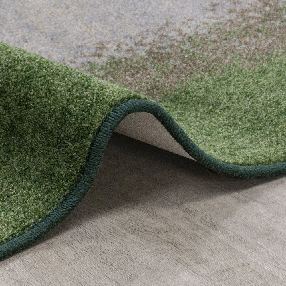 Kid Essentials Urban Edges 7'8" x 10'9" Oval Area Rug in Color Meadow
