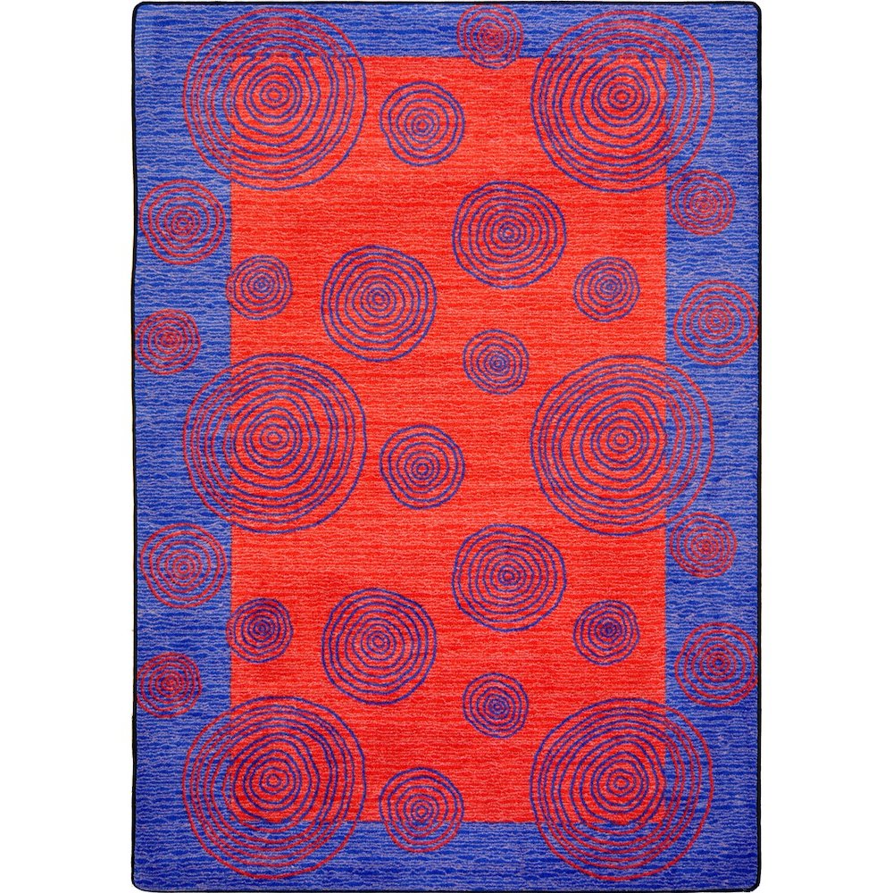 Kid Essentials Whimzi 10'9" x 13'2" Area Rug in Color Red