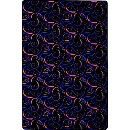 Neon Lights Dynamo 12' x 12' Area Rug in Color Fluorescent