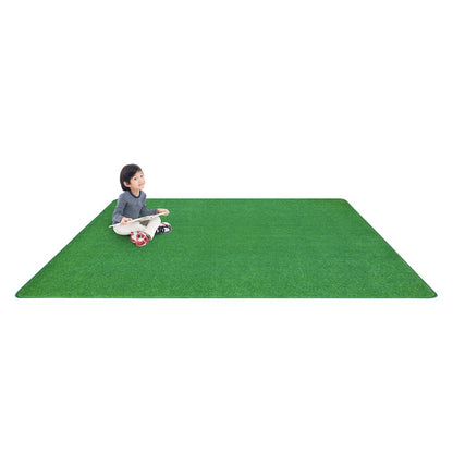 Kid Essentials Just Kidding 12' x 15' Area Rug in Color Grass Green