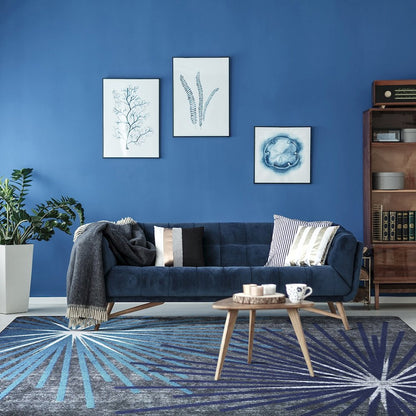 First Take Sputnik 5'4" x 7'8" Area Rug in Color Violet