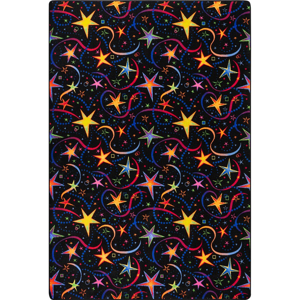 Neon Lights Have A Blast 12' x 15' Area Rug in Color Fluorescent