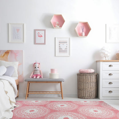 Claremont Kids Make A Wish 10'9" x 13'2" Area Rug in Color Blush