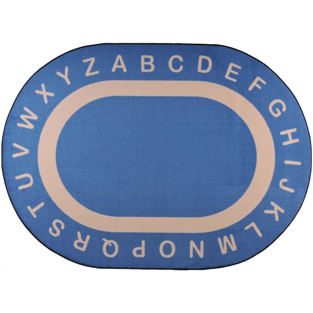 Kid Essentials Endless Alphabet 10'9" x 13'2" Area Rug in Color Seaside