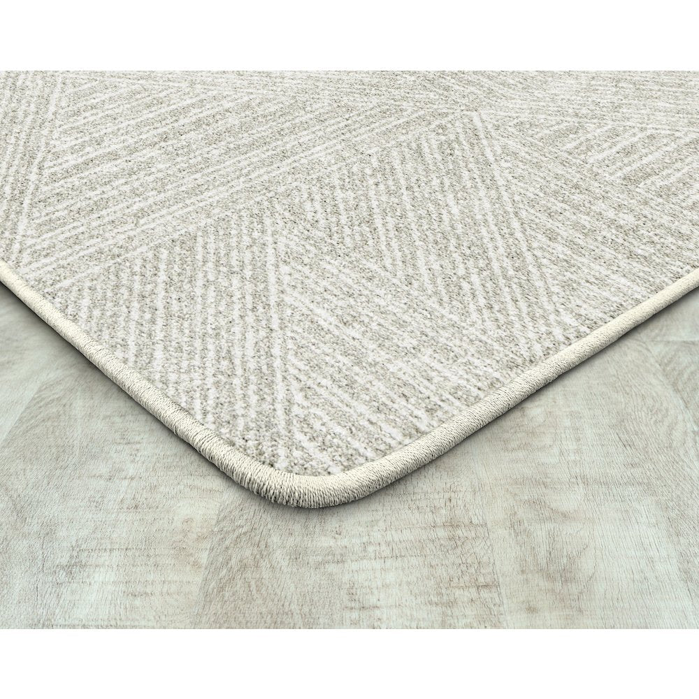 WorkSpace Above Board 3'10" x 5'4" Area Rug in Color Dove