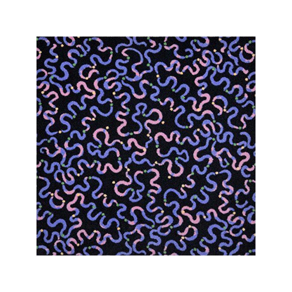 Kaleidoscope Serpentine 10'9" x 13'2" Area Rug in Color Purple