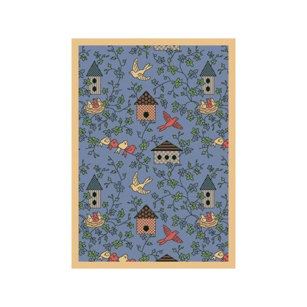 Kaleidoscope Sweet Tweet 3'10" x 5'4" Area Rug in Color Blue