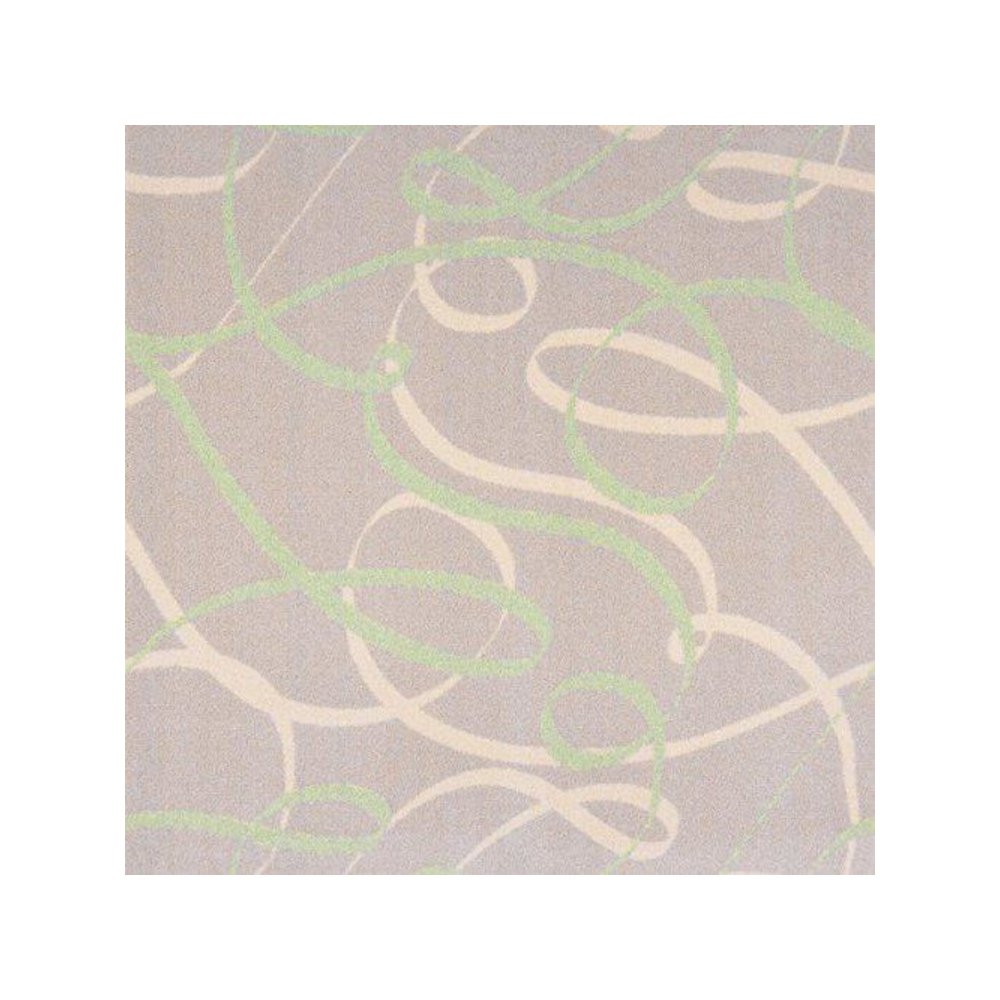 Playful Patterns Ribbons 5'4" x 7'8" Area Rug in Color Green