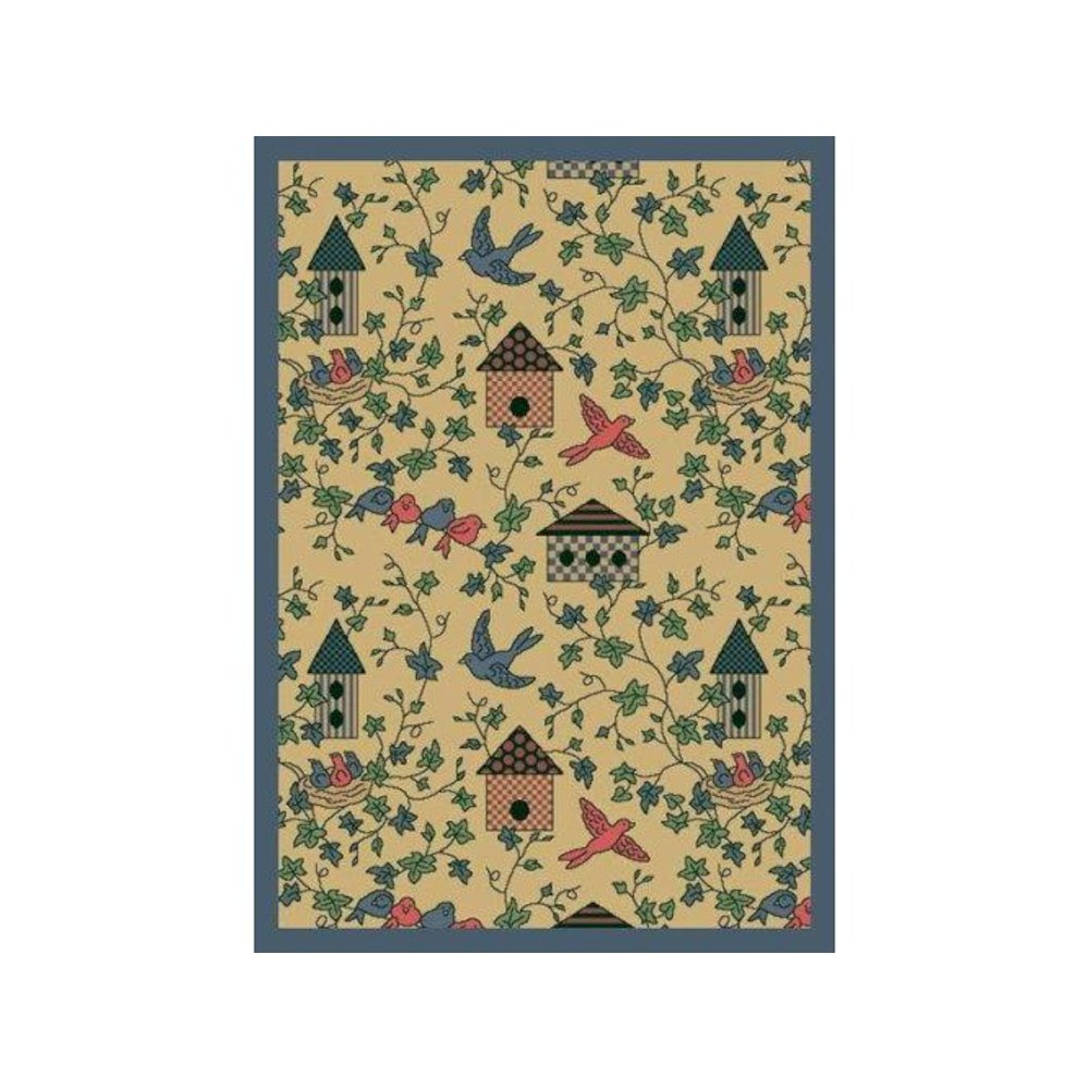 Kaleidoscope Sweet Tweet 7'8" x 10'9" Area Rug in Color Gold