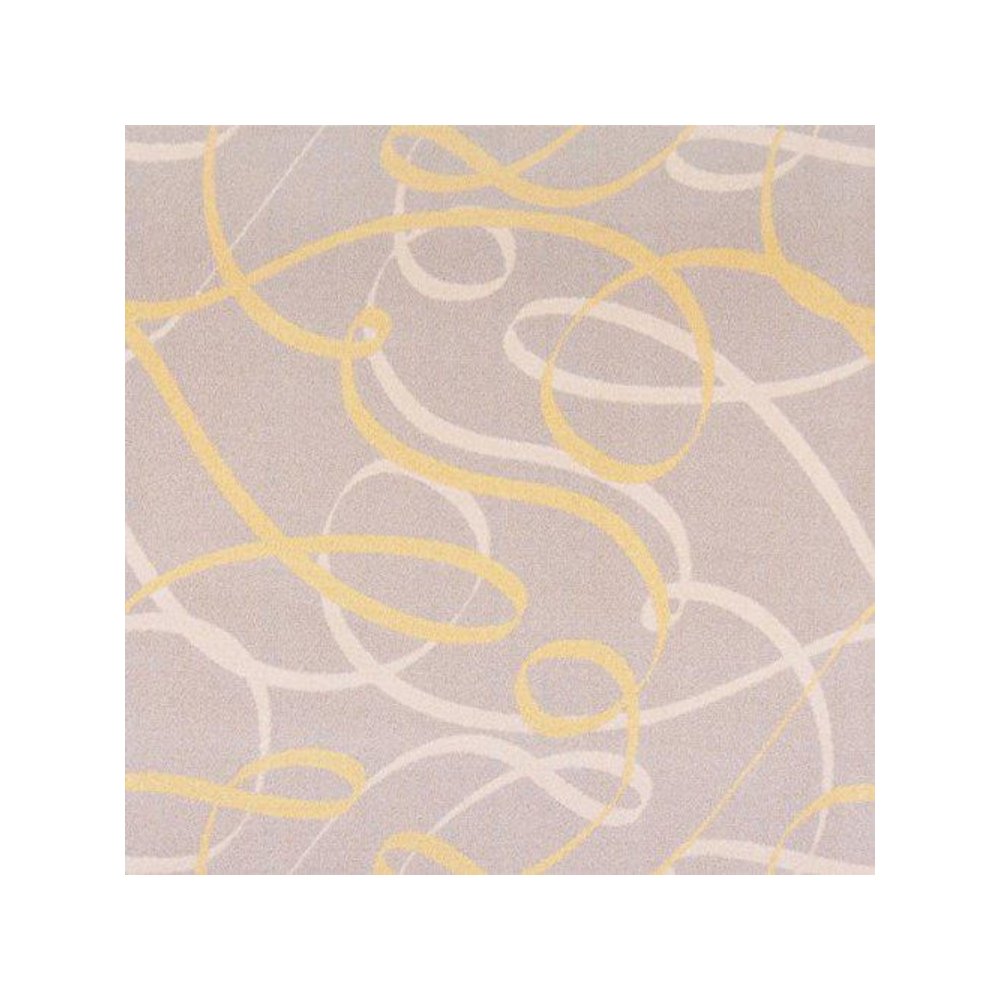 Playful Patterns Ribbons 7'8" x 10'9" Area Rug in Color Yellow