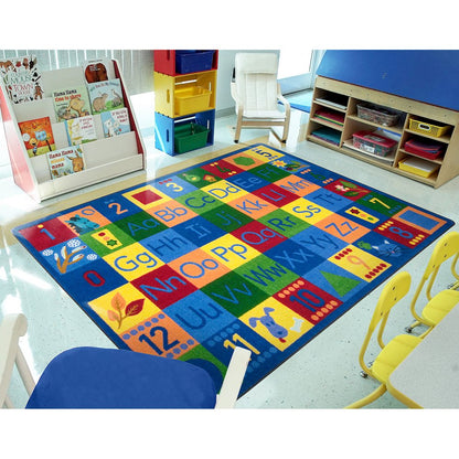 Kid Essentials Around the Block II 5'4" x 7'8" Area Rug in Color Multi