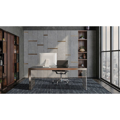 WorkSpace Attractive Choice 3'10" x 5'4" Area Rug in Color Slate