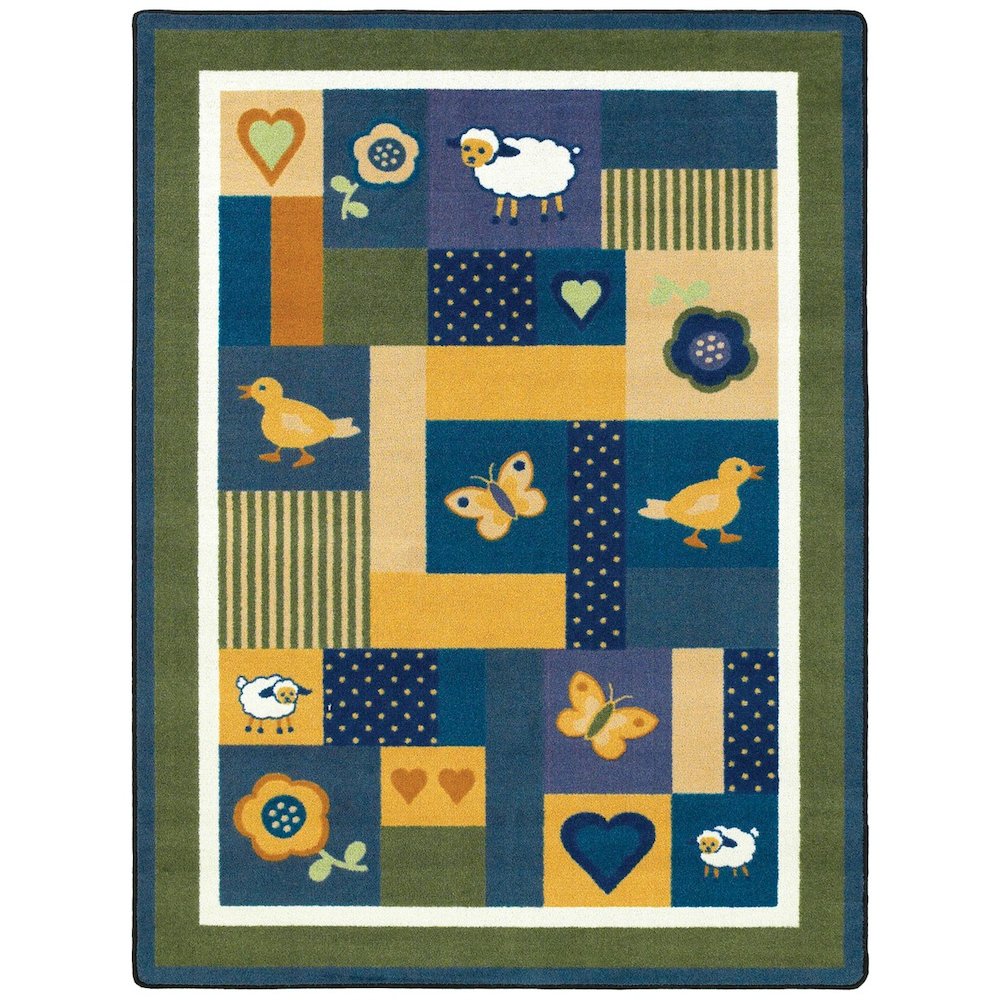 Kid Essentials Baby Love 3'10" x 5'4" Area Rug in Color Bold