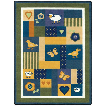 Kid Essentials Baby Love 3'10" x 5'4" Area Rug in Color Bold