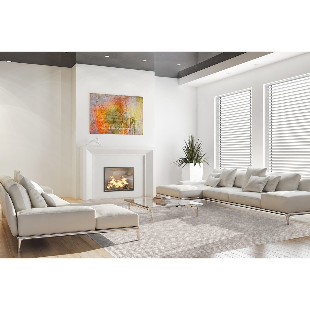 Impressions Balanced 3'10" x 5'4" Area Rug in Color Dove