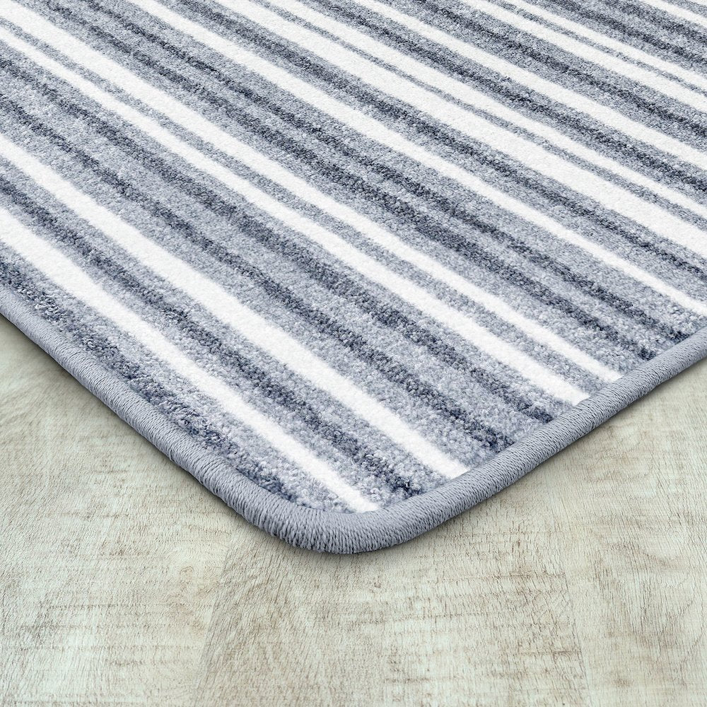 Claremont Kids Between the Lines 3'10" x 5'4" Area Rug in Color Cloudy