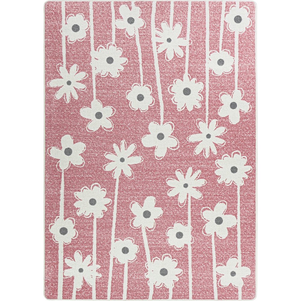 Claremont Kids Big Blooms 3'10" x 5'4" Area Rug in Color Blush