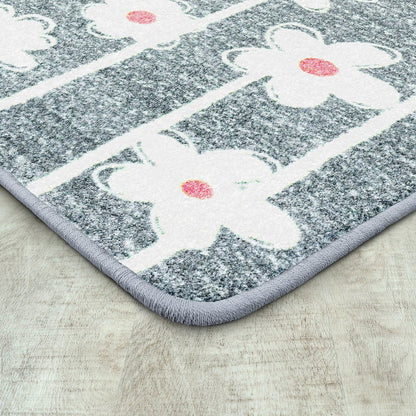Claremont Kids Big Blooms 3'10" x 5'4" Area Rug in Color Cloudy