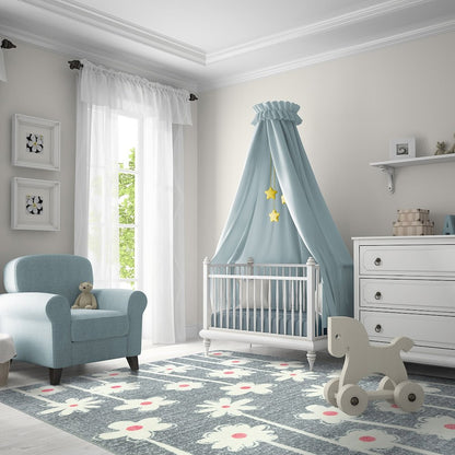Claremont Kids Big Blooms 3'10" x 5'4" Area Rug in Color Cloudy