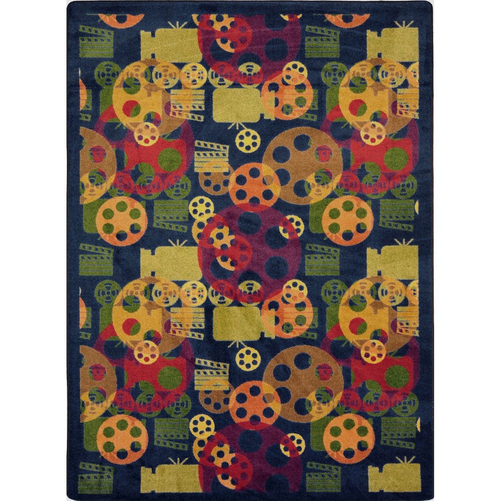Any Day Matinee Blockbuster 3'10" x 5'4" Area Rug in Color Multi