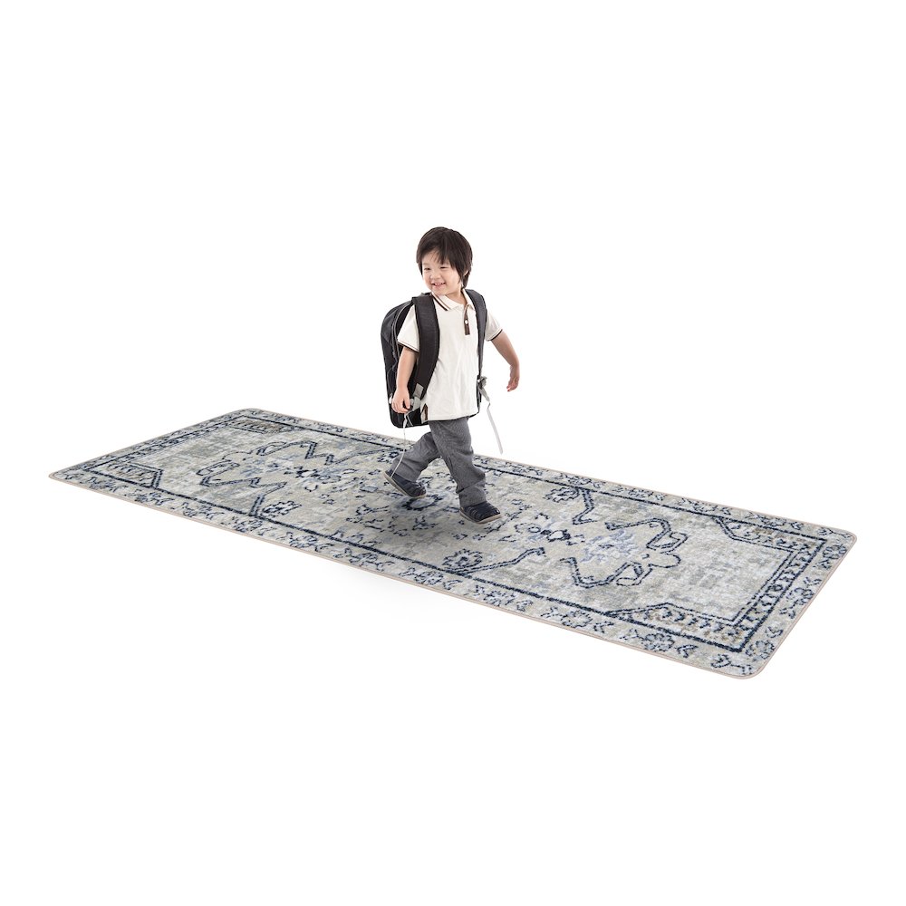 Canyon Tapestry 2'1" x 7'8" Runner Area Rug in Color Sandstone