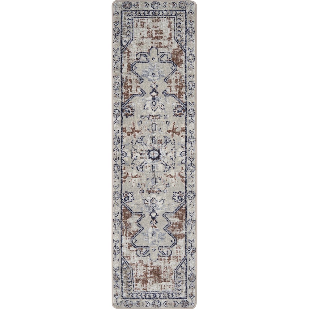 Canyon Tapestry 2'1" x 7'8" Runner Area Rug in Color Terracotta