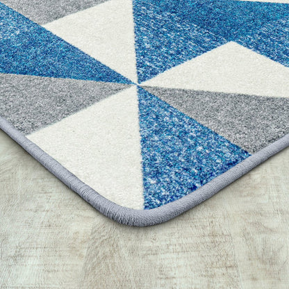 Claremont Kids Cartwheel 3'10" x 5'4" Area Rug in Color Blue Skies