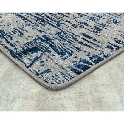 Kid Essentials Coastal Canvas 3'10" x 5'4" Area Rug in Color High Tide