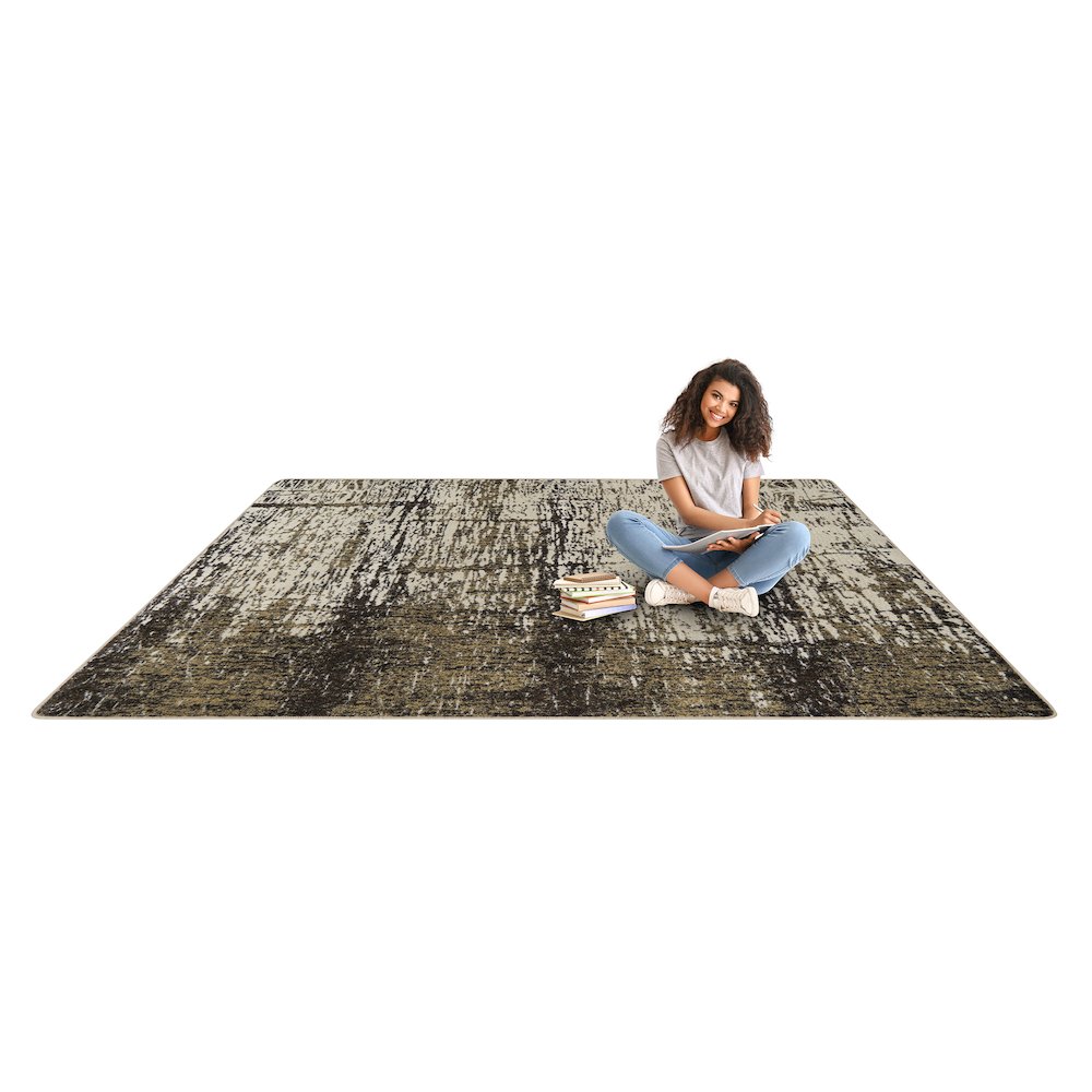 Kid Essentials Coastal Canvas 3'10" x 5'4" Area Rug in Color Sand Dune