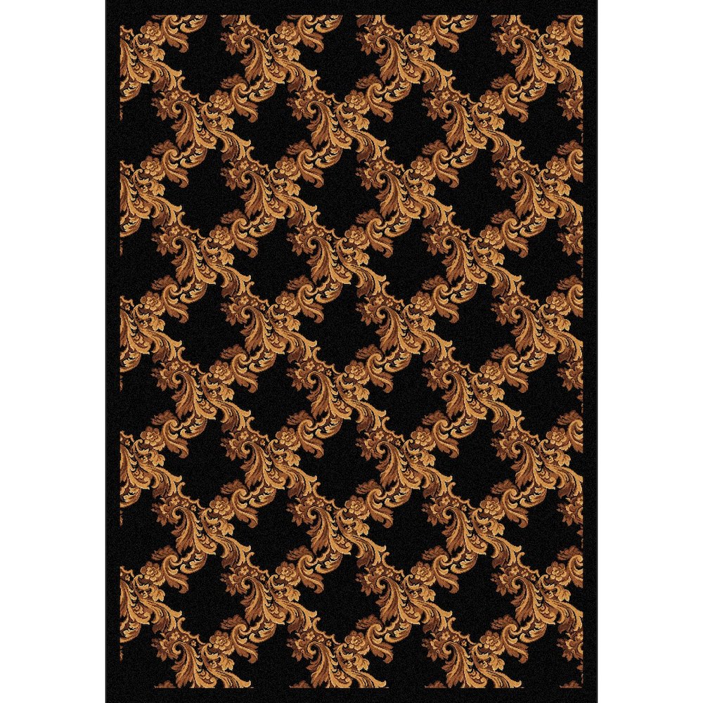 Any Day Matinee Corinth 3'10" x 5'4" Area Rug in Color Black