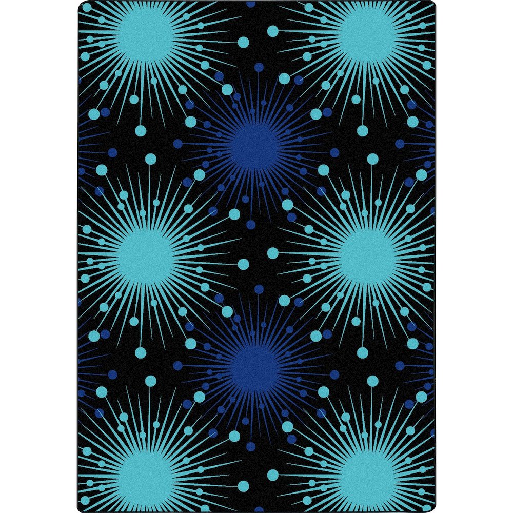 Kaleidoscope Cosmopolitan 5'4" x 7'8" Area Rug in Color Blue