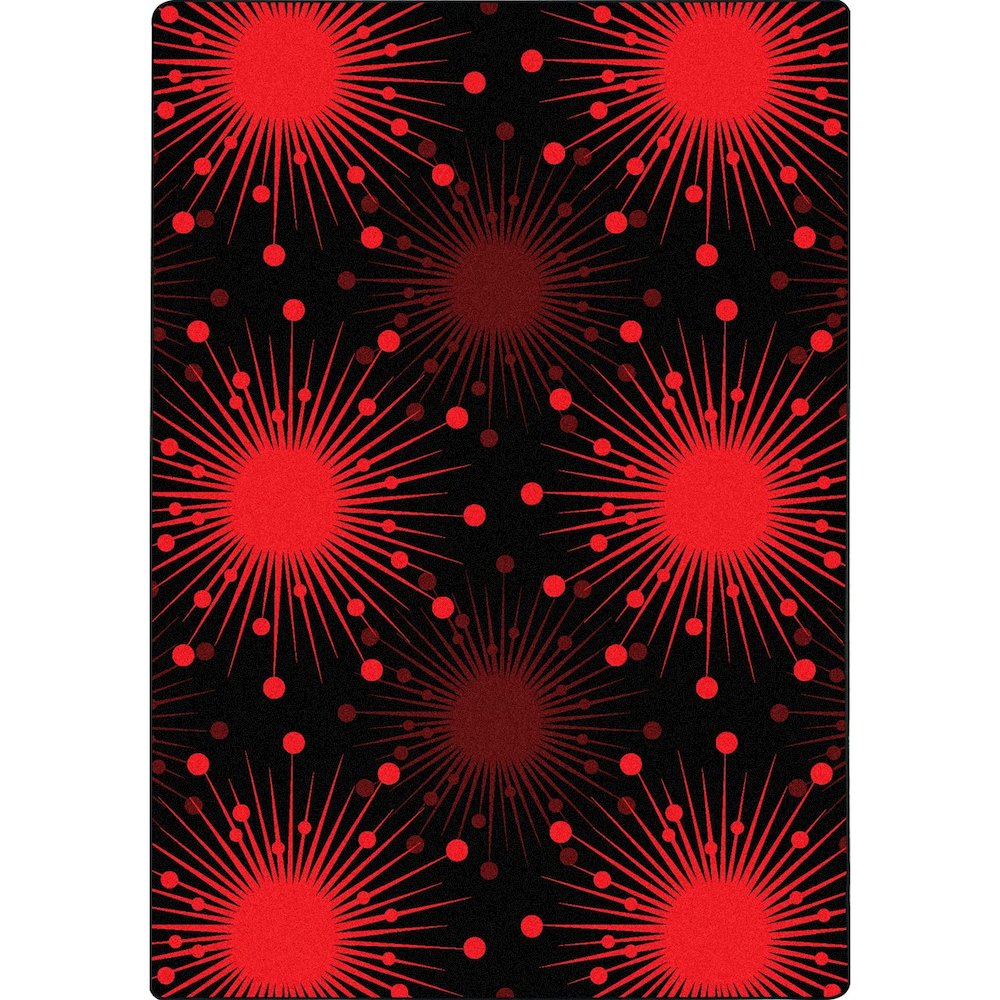 Kaleidoscope Cosmopolitan 5'4" x 7'8" Area Rug in Color Red