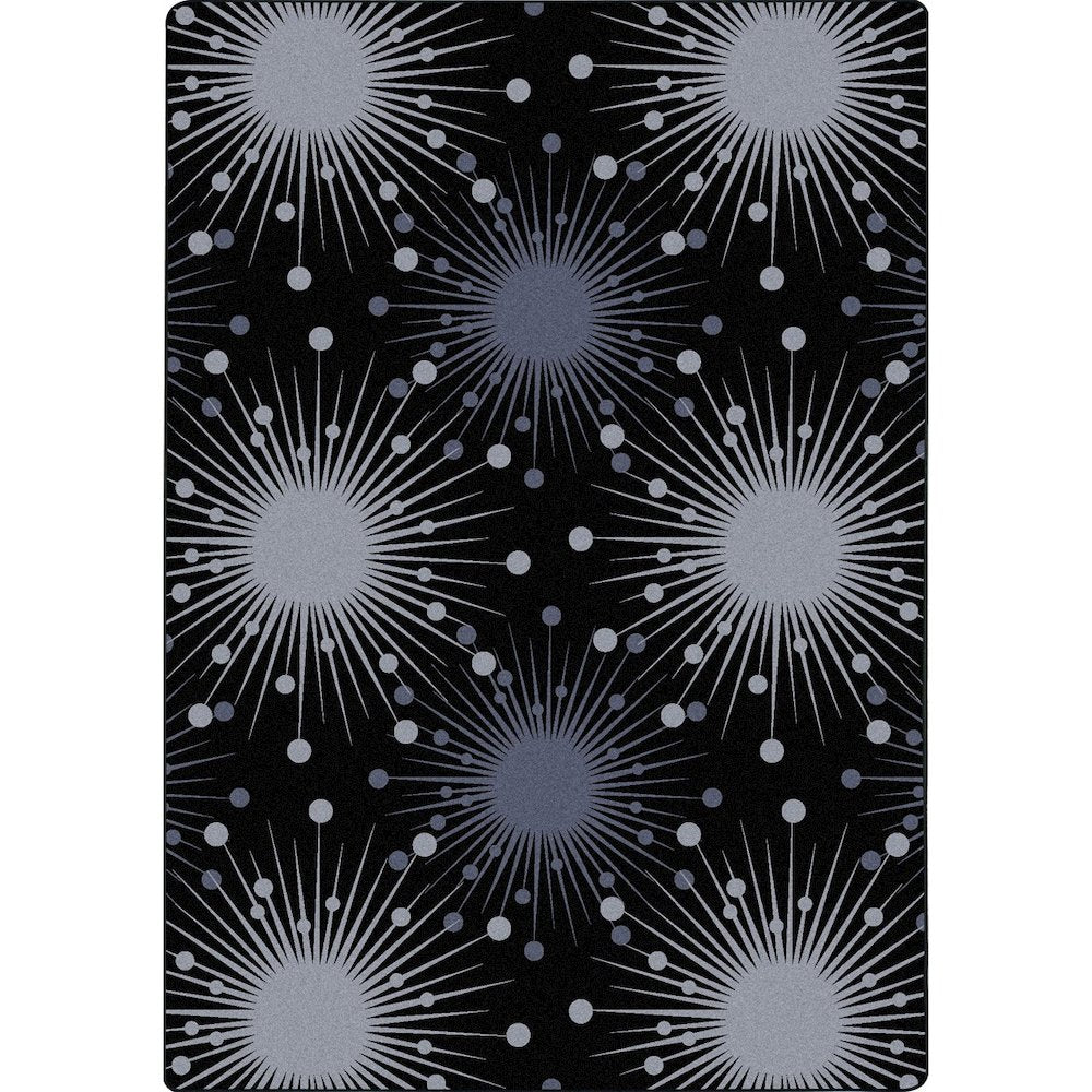 Kaleidoscope Cosmopolitan 5'4" x 7'8" Area Rug in Color Silver
