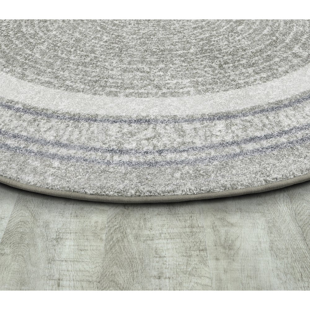 Cozy Corner 3'10" x 5'4" Oval Area Rug in Color Linen