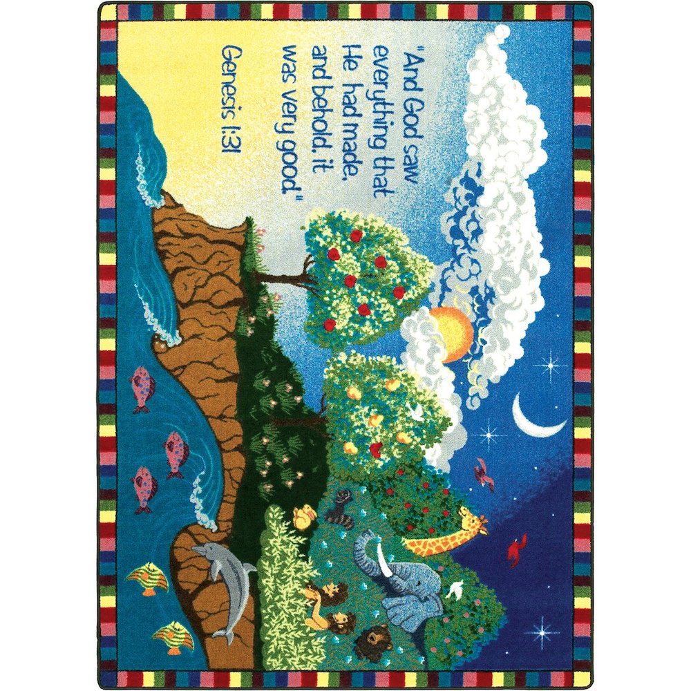 Kid Essentials Creation 3'10" x 5'4" Area Rug in Color Multi