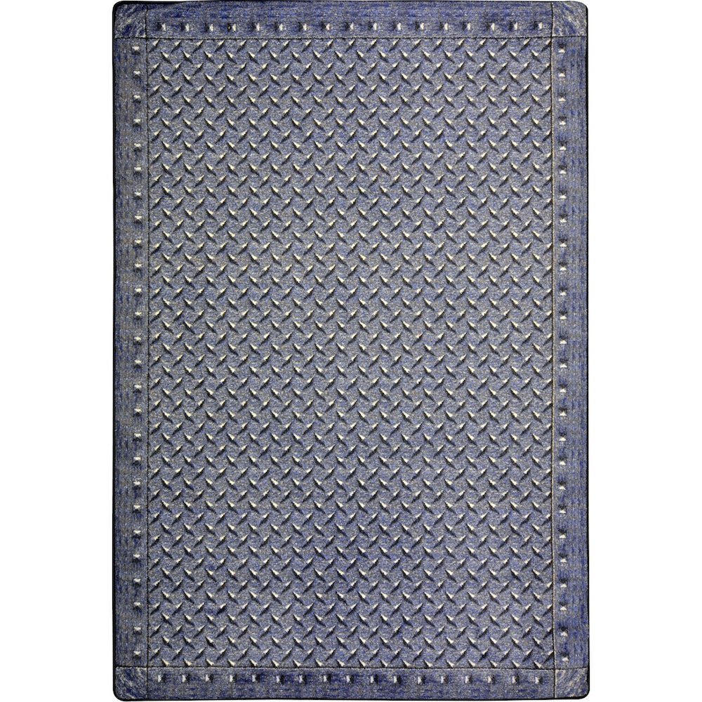 Kaleidoscope Diamond Plate 3'10" x 5'4" Area Rug in Color Lead
