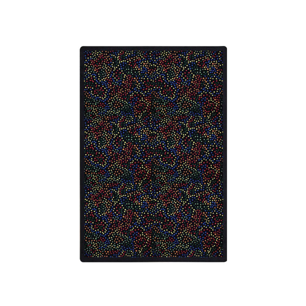 Kaleidoscope Dots Aglow 3'10" x 5'4" Area Rug in Color Multi