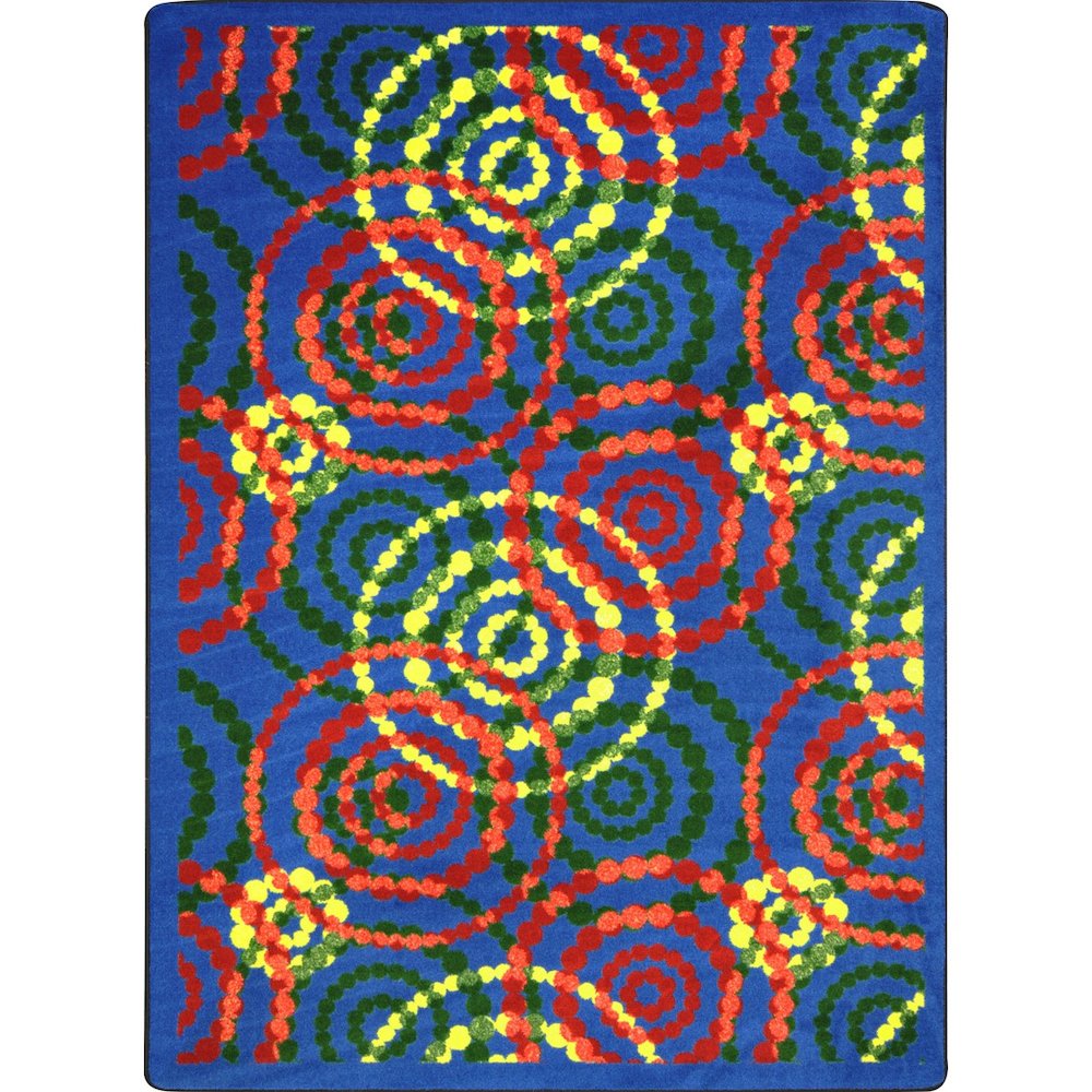 Kid Essentials Dottie 3'10" x 5'4" Area Rug in Color Rainbow