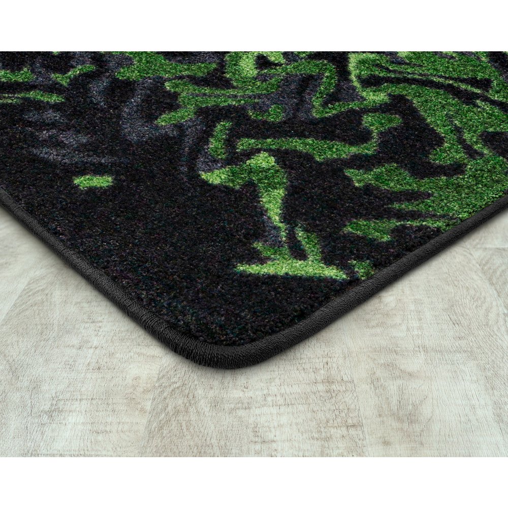 Kid Essentials Eruption 3'10" x 5'4" Area Rug in Color Emerald