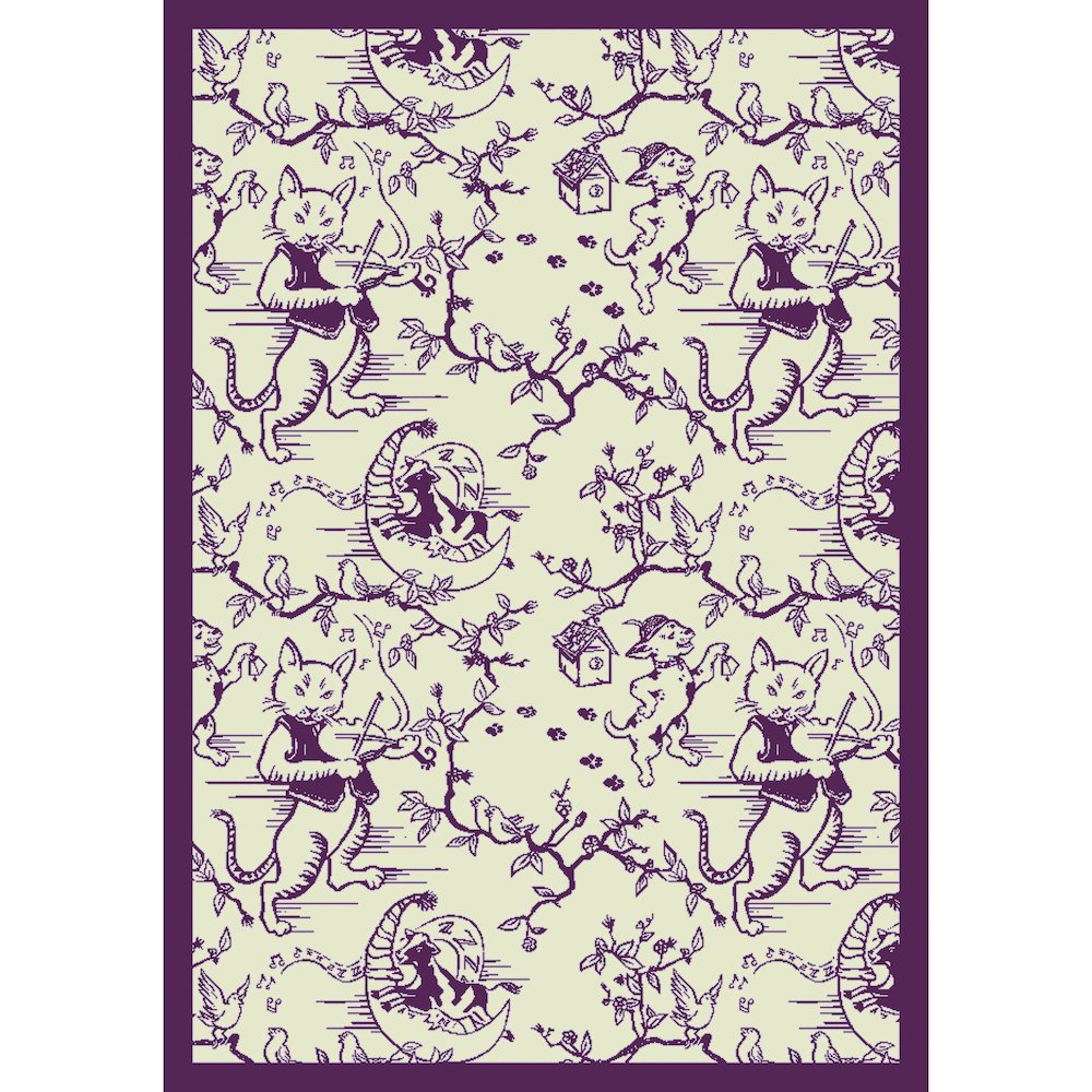 Kaleidoscope Fancy Fiddler 3'10" x 5'4" Area Rug in Color Dk. Beige