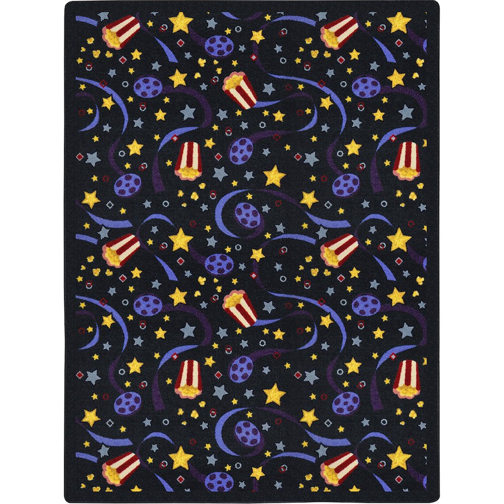 Any Day Matinee Feature Film 3'10" x 5'4" Area Rug in Color Charcoal